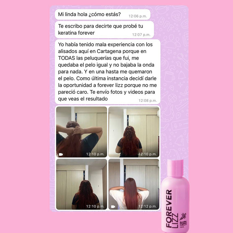 Forever Lizz – Kit de Keratina Vegana Sin Formol + Shampoo Detox | 125ml / 400ml / 1 Litro