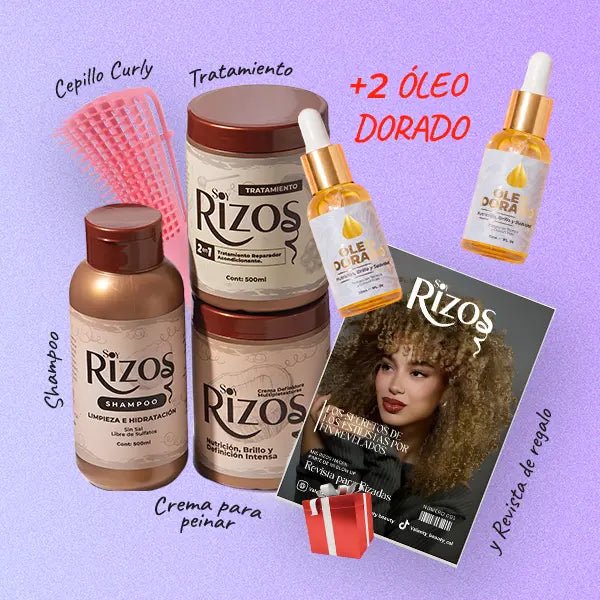 Kit Soy Rizos + 2️⃣ Óleo Dorado + REGALO 🎁✨