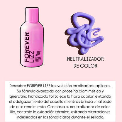 Forever Lizz – Kit de Keratina Vegana Sin Formol + Shampoo Detox | 125ml / 400ml / 1 Litro