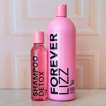 Forever Lizz – Kit de Keratina Vegana Sin Formol + Shampoo Detox | 125ml / 400ml / 1 Litro