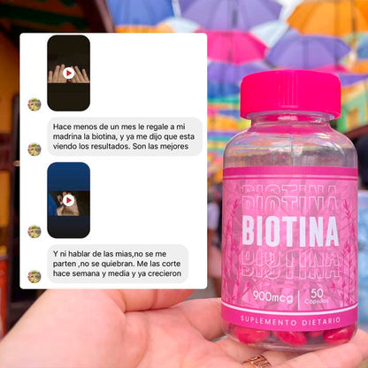 BIOTINA® PURA 900 mcg | La Clave para un cabello, uñas y piel saludables