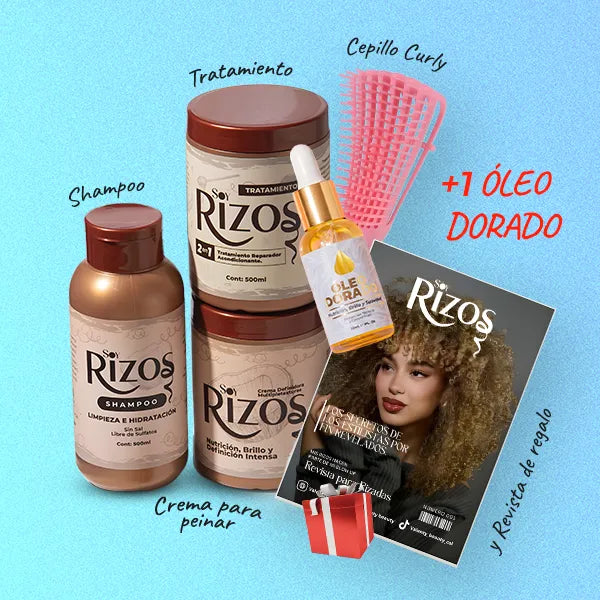 Kit Soy Rizos + 1 Óleo Dorado + REGALO 🎁✨