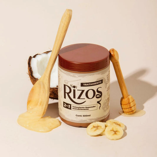 ✨ Transforma tus Rizos 🌿💧Tratamiento Reparador 2 EN 1 - 500 mL