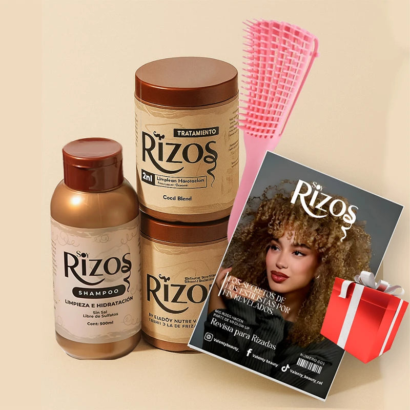 Kit Soy Rizos: Shampoo, Acondicionador y Crema + REGALO 🎁✨