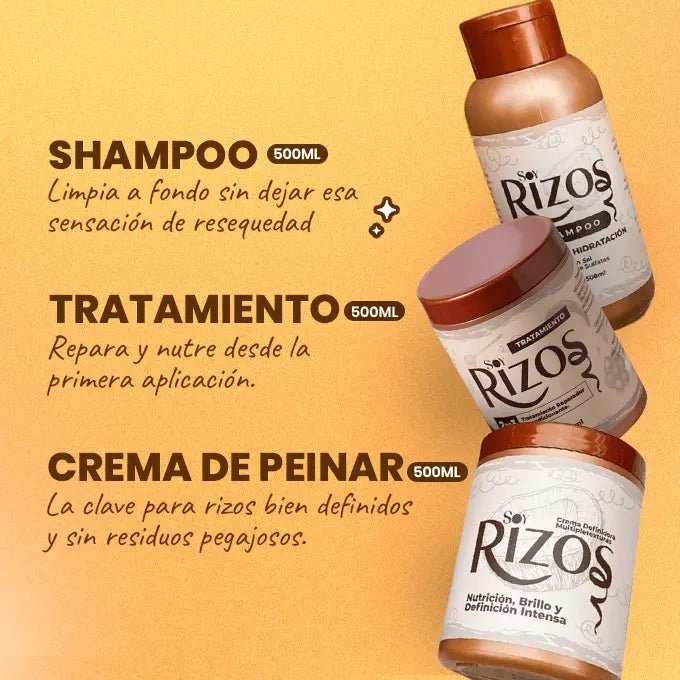Kit Soy Rizos para niñas: Shampoo, Acondicionador y Crema + REGALO 🎁✨