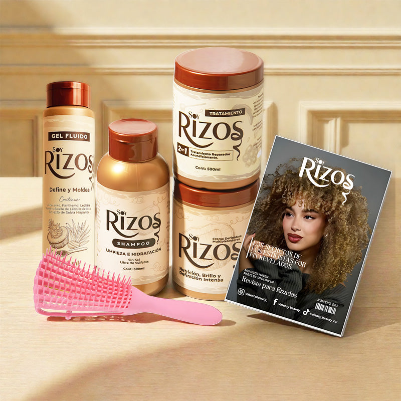 Kit Soy Rizos: Shampoo, Acondicionador, Crema y Gel + 2 Regalos 🎁