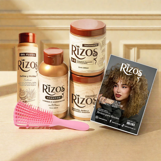 Kit Soy Rizos: Shampoo, Acondicionador, Crema y Gel + 2 Regalos 🎁