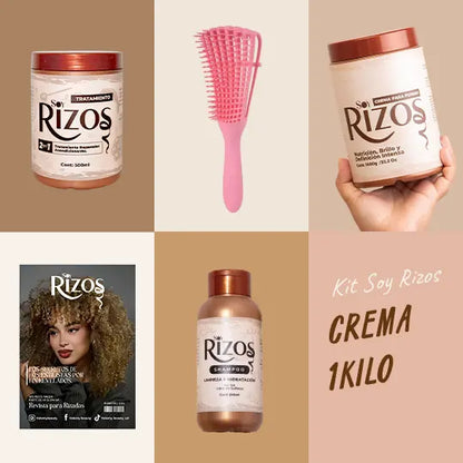 Kit Soy Rizos con Crema de 1 Kilo + REGALO 🎁✨